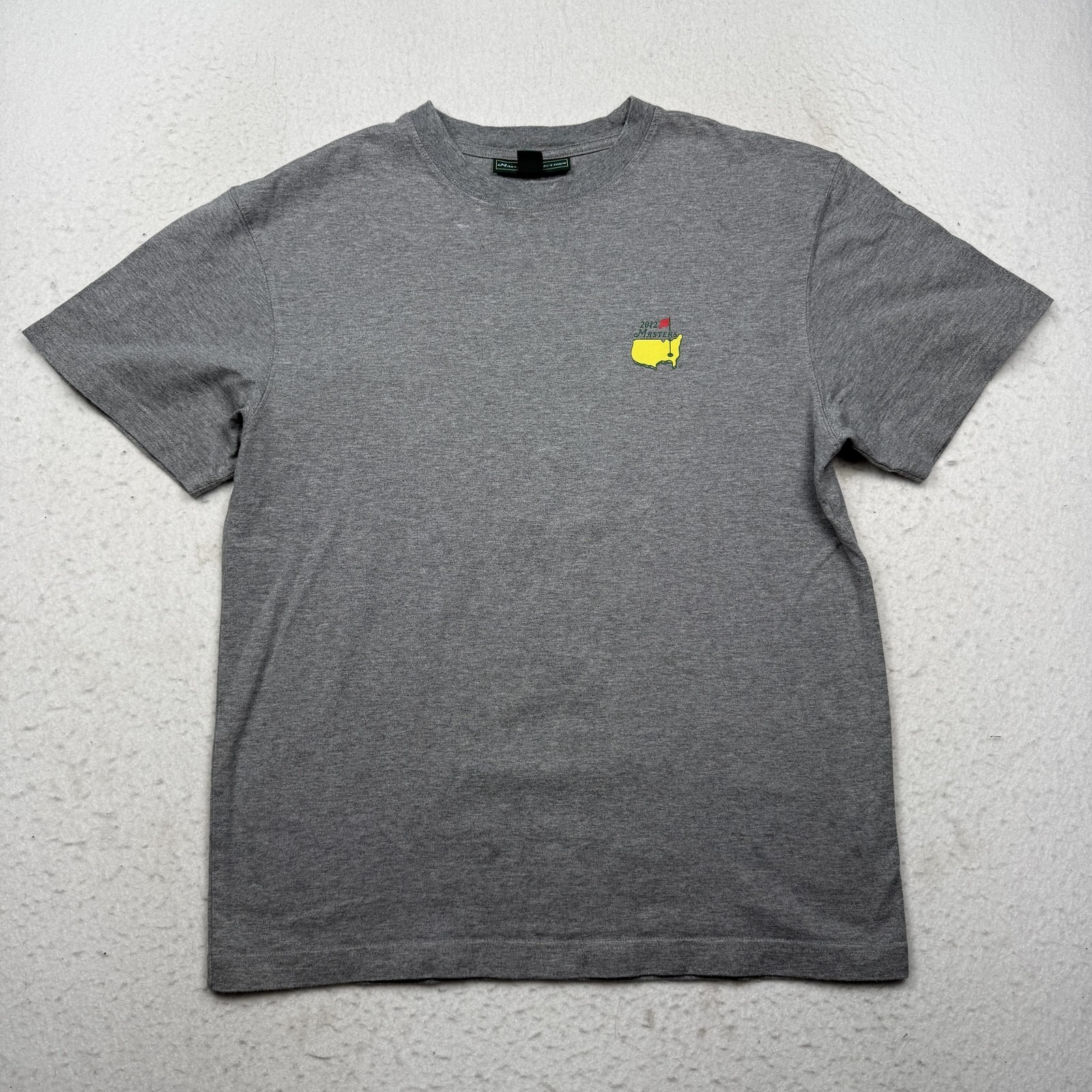 Masters Collection Shirt Mens Medium Gray 2012 Augusta Golf Tournament Tee